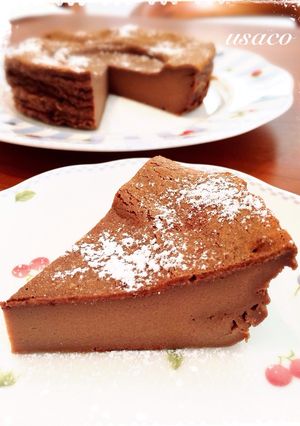 不思議食感♡プリンみたいなチョコケーキ-レシピのメイン写真