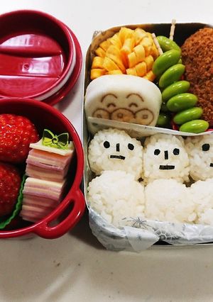 簡単！キャラ弁アンパンマン ユキダルマン-レシピのメイン写真