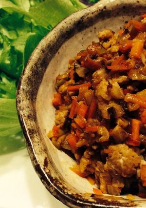 野菜たっぷり肉味噌風レタス包み〜☆-レシピのメイン写真