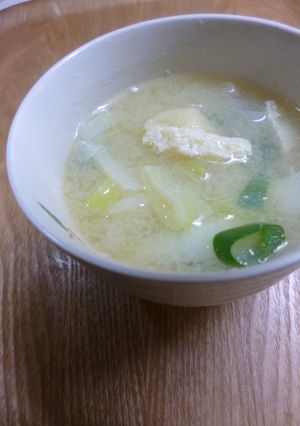 ふとねぎとたけのこ白菜のみそ汁-レシピのメイン写真
