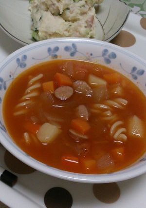 野菜たっぷり☆ミネストローネ！-レシピのメイン写真
