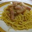 初めて作ったカルボナーラ