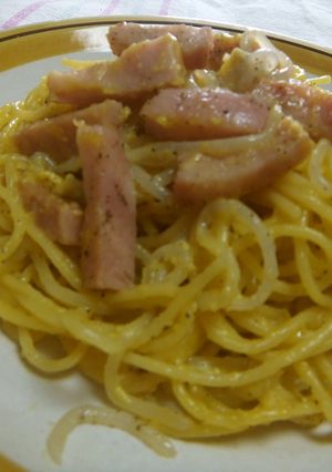 初めて作ったカルボナーラ-レシピのメイン写真