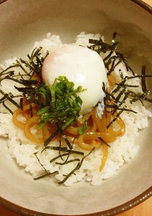 イカ刺し温玉丼-レシピのメイン写真