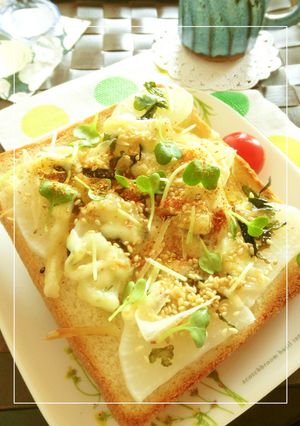 大根×粉わかめ&味付けたらのトースト-レシピのメイン写真