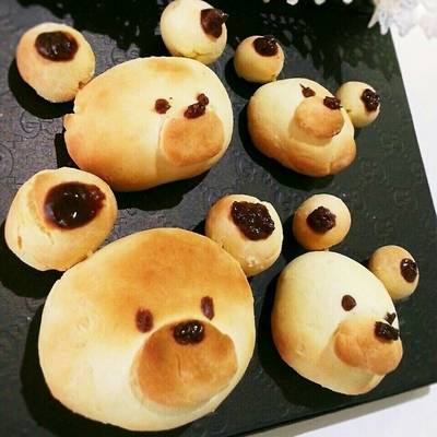 簡単ホットケーキｄｅくまちゃんパン☆