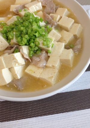 豚バラ肉のさっぱり塩麻婆豆腐！-レシピのメイン写真
