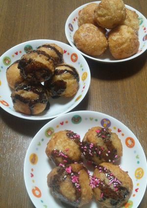 材料2つ!!モチフワお豆腐ドーナツ♪-レシピのメイン写真