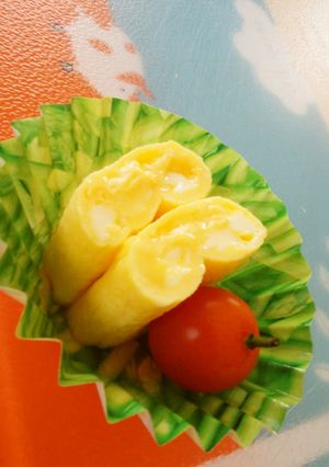 卵1個で♪とろ～んとチーズ卵焼き-レシピのメイン写真