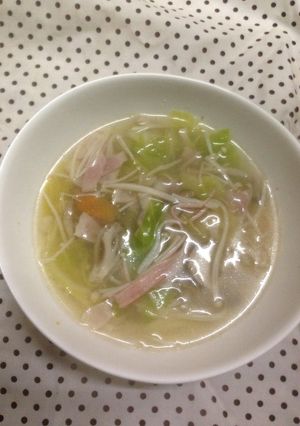 簡単鶏ガラ野菜スープ-レシピのメイン写真