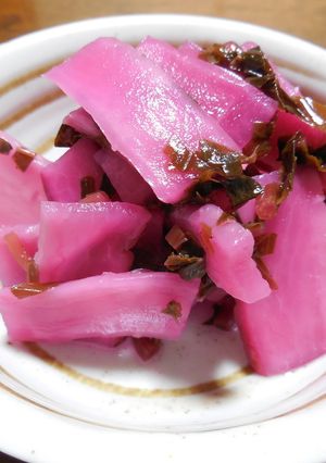 色鮮やか！日の菜の梅酢漬け　どすぇ-レシピのメイン写真