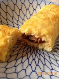 【超簡単】イワシ缶で玉子焼き-レシピのメイン写真