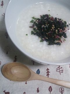 梅しそワカメ粥-レシピのメイン写真