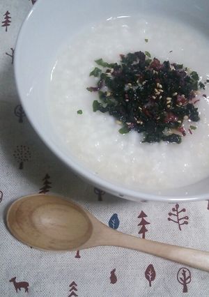 梅しそワカメ粥-レシピのメイン写真