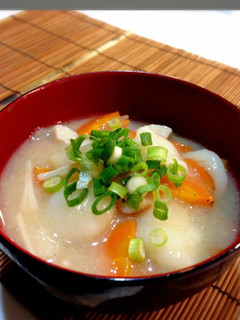 長芋トロトロ♪根菜たっぷりの団子汁-レシピのメイン写真