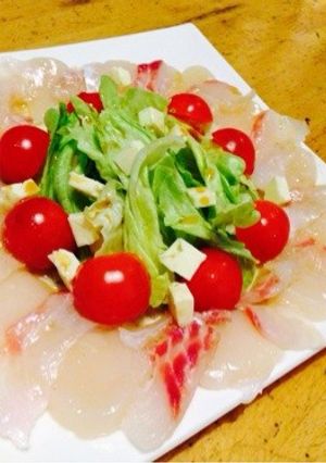 鯛とホタテのカルパッチョ-レシピのメイン写真
