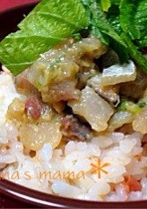 あじのなめろう丼♡-レシピのメイン写真