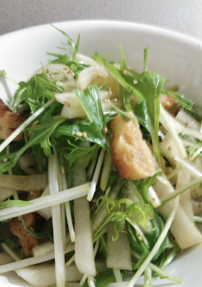★大根と水菜のからしぽん酢和え★-レシピのメイン写真