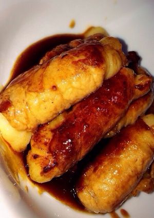 肉巻きもちの照り焼き-レシピのメイン写真