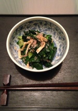 超簡単！納豆タレで小松菜お浸し-レシピのメイン写真