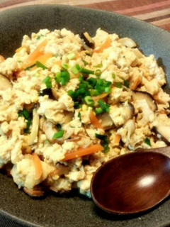 冷凍豆腐で炒り豆腐-レシピのメイン写真