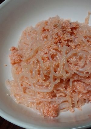 ヘルシー♪白滝の明太子バター炒め-レシピのメイン写真
