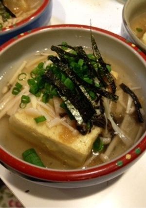 揚げ出し豆腐、きのこ＆梅干し-レシピのメイン写真