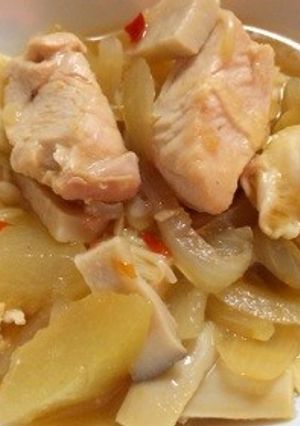 冬瓜と鶏むね肉のピリ辛煮-レシピのメイン写真