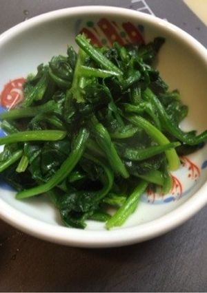 簡単!はやっ!ほうれん草炒め-レシピのメイン写真