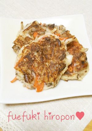 まいたけとにんじんの山芋焼き-レシピのメイン写真