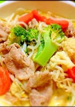 簡単★豚肉と野菜のココナッツミルク煮込み-レシピのメイン写真