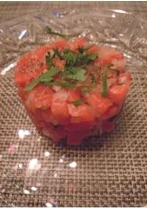 我が家のサーモンタルタル-レシピのメイン写真