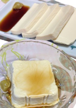 ヘルシー☆濃厚豆腐☆おつまみにお刺身風も-レシピのメイン写真