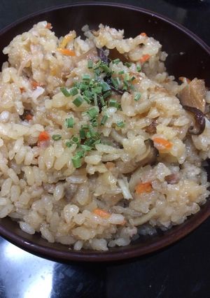 お餅活用！！身体に嬉しいちまき風炊き込み-レシピのメイン写真