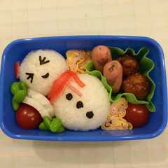 雪だるま弁当｡oO-レシピのメイン写真