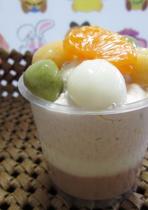 チョコムースでゼリー-レシピのメイン写真