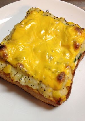 ☆リメイク☆ ポテトサラダトースト-レシピのメイン写真