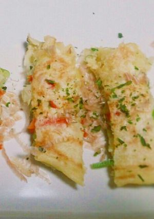 離乳食・幼児食☆手づかみ☆納豆お好み焼き-レシピのメイン写真