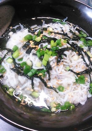 簡単!美味しい!釜揚げしらすでお茶漬け風-レシピのメイン写真