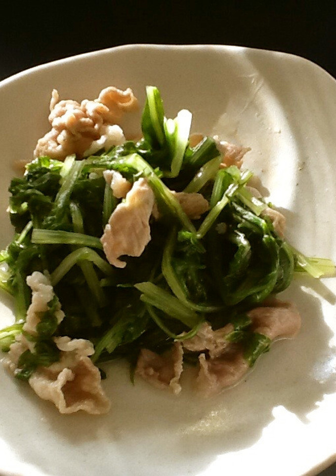 水菜の白だしさっと煮-レシピのメイン写真