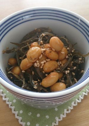 簡単!小女子と大豆のふっくら佃煮-レシピのメイン写真