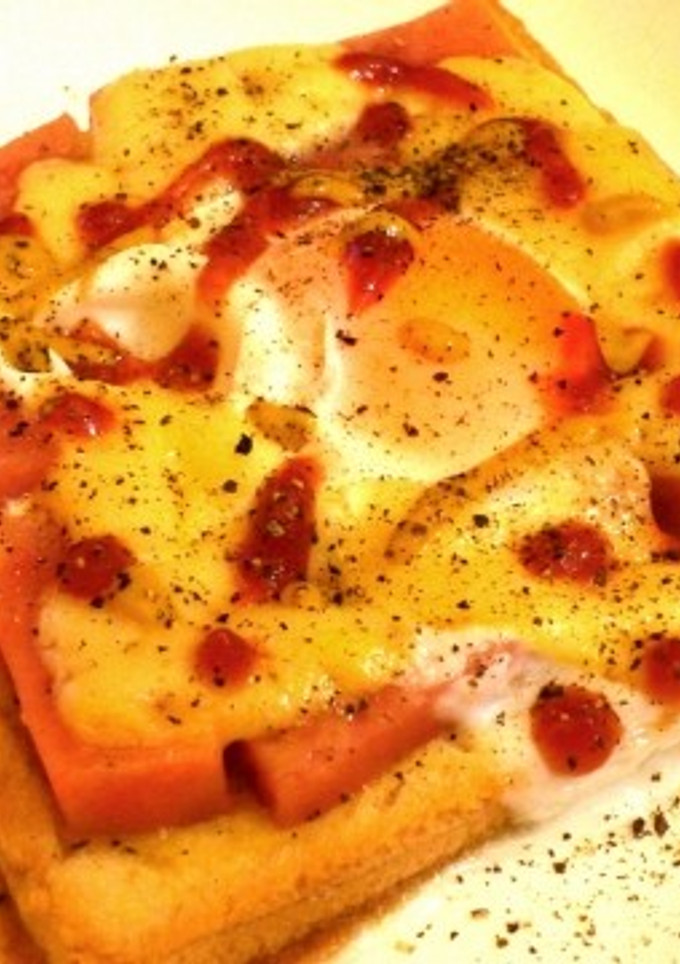 ハムとチーズと半熟卵のトースト-レシピのメイン写真