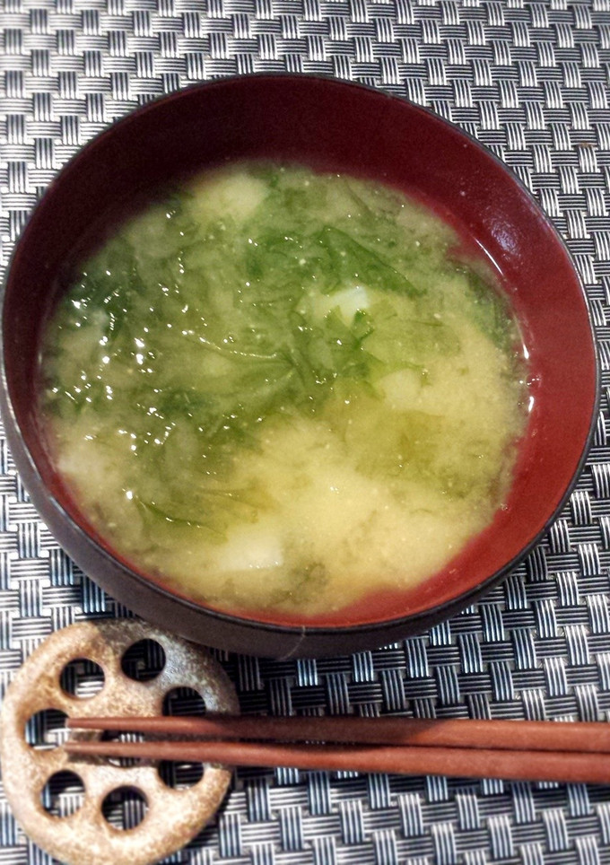 長芋と青さ海苔の味噌汁-レシピのメイン写真