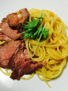 簡単!美味しい!ローストビーフのパスタ-レシピのメイン写真