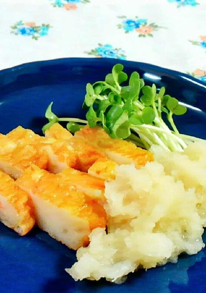 さつま揚げとカイワレを大根おろしで♪-レシピのメイン写真
