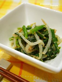 お箸がすすむ♪ほうれん草ともやしのナムル-レシピのメイン写真