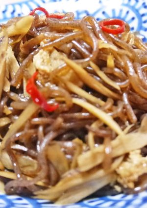 給料前の簡単1品糸コン炒め-レシピのメイン写真