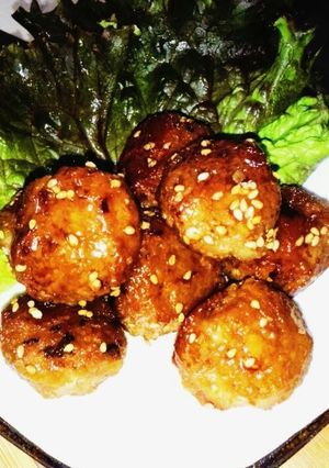 合挽き肉でふわシャキ蓮根団子-レシピのメイン写真