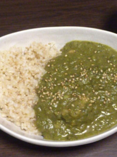 ダイエッターのためのホウレン草カレー-レシピのメイン写真