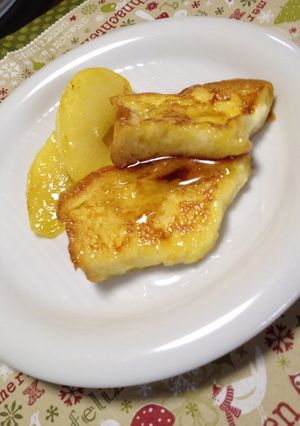 フレンチトースト焼き林檎添え-レシピのメイン写真